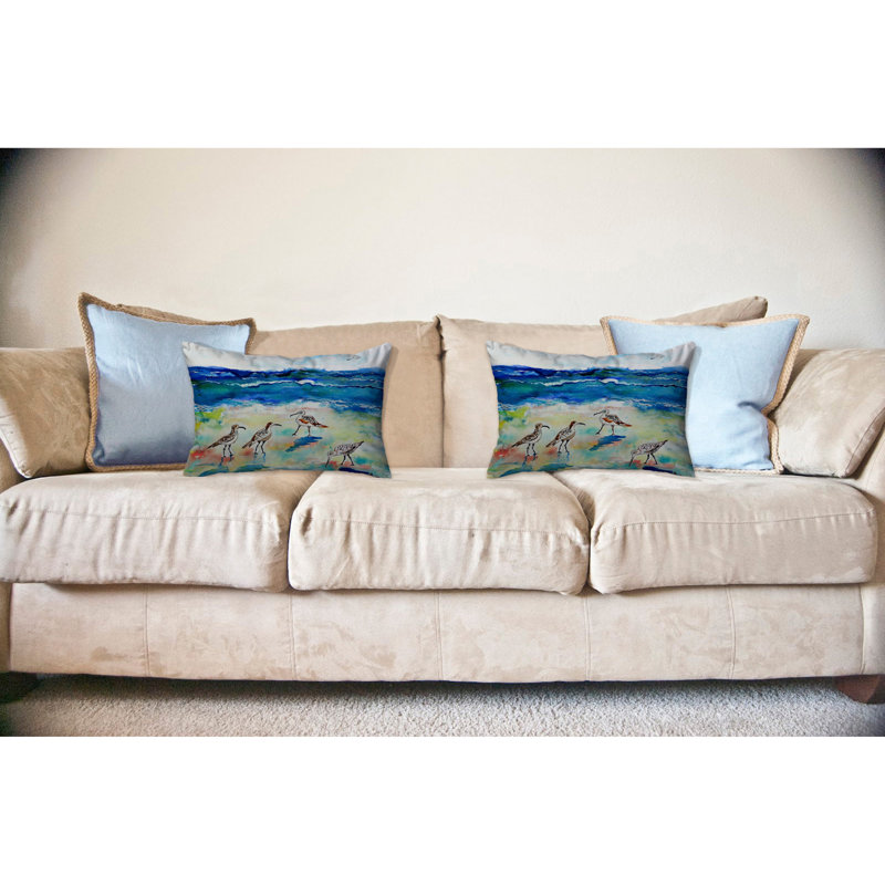 Coussin décoratif intérieur / extérieur Sandpipers Sandpipers