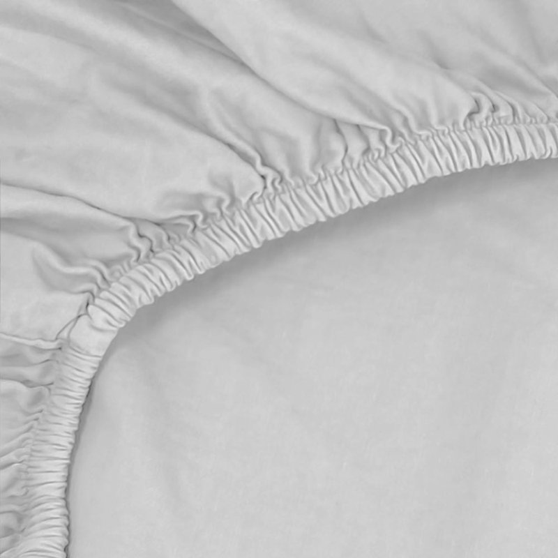 Whisper Gray Twin Cotton Percale Sheet Set