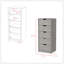 Commode Kamran, chambre à coucher, béton-215365035