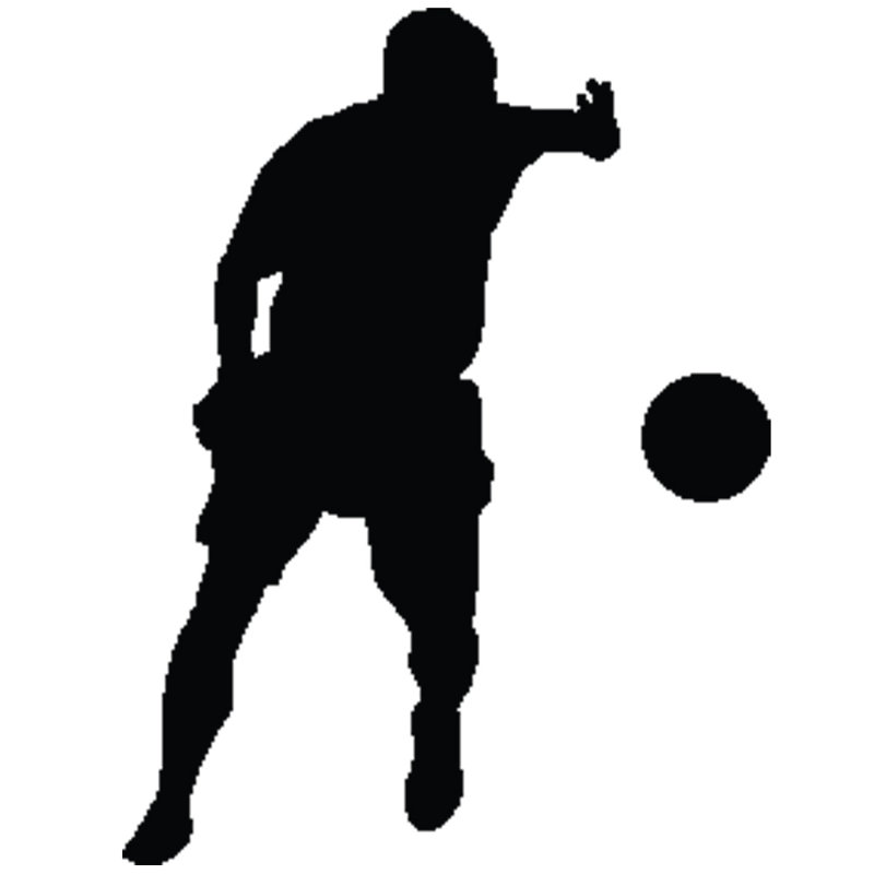 Adhésif décoratif soccer II, H 24 po x l 14 po