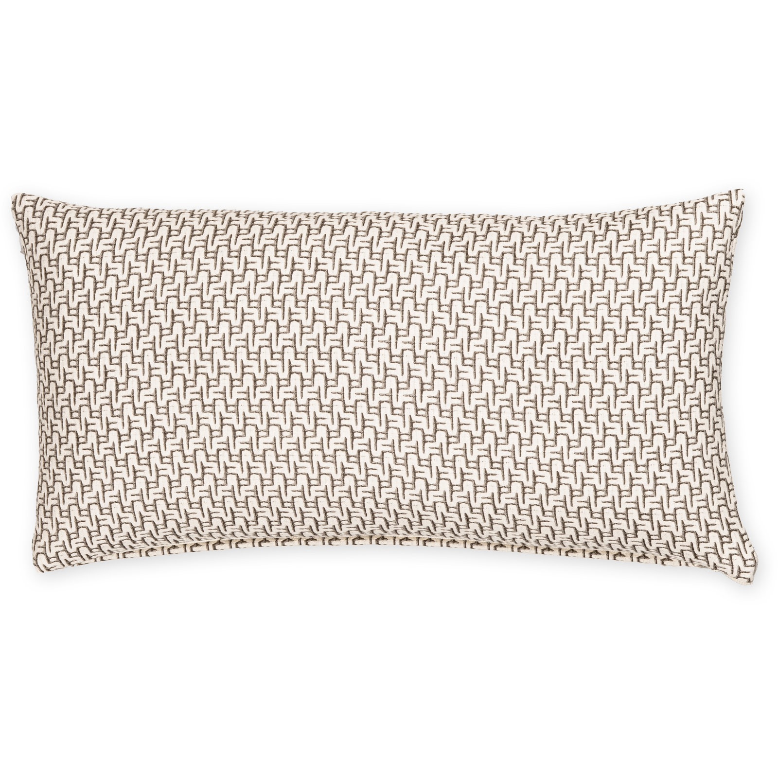 Cascade Geometric Accent Pillow, Polyester, Rectangle 14"H x 26"W, Gray