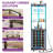Samontha 67" Height Corner Bar Cabinet with LED Light and Outlet, Freestanding Corner Wine Rack with 6 Tier Wine Rack and Goblet Rack-1398116564