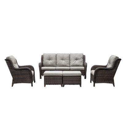 Carolina 7 - Person Patio Conversation Set with Cushions