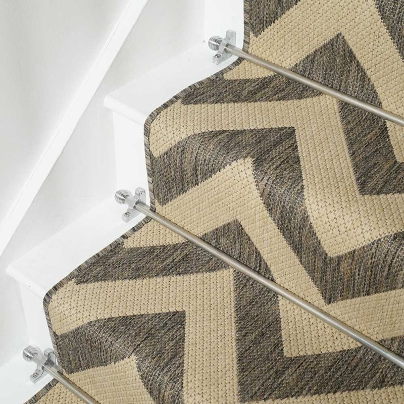 Kimi Chevron Hand Woven Area Rug, Runner 66 x 480cm