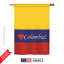 Drapeau de maison en polyester à 2 côtés colombie-18886582