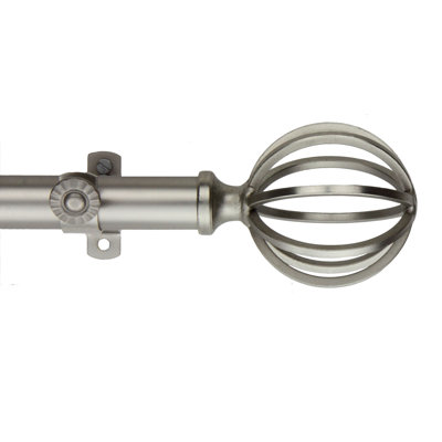 Alizeah Steel Adjustable 0.81'' Single Curtain Rod