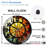 Stained Glass Wall Clock Home Decor Decorative Art - 12'' Modern Glass Wall Clock