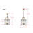 Manus 4 - Light Brass Lantern Pendant