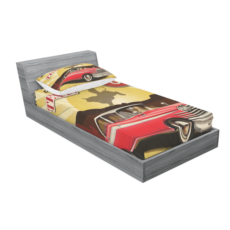 Microfiber Sheet Set, Twin Sheet Set with Fitted Sheet