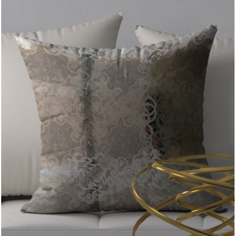 Housse de coussin carrée/insert, 18 po x 18 po