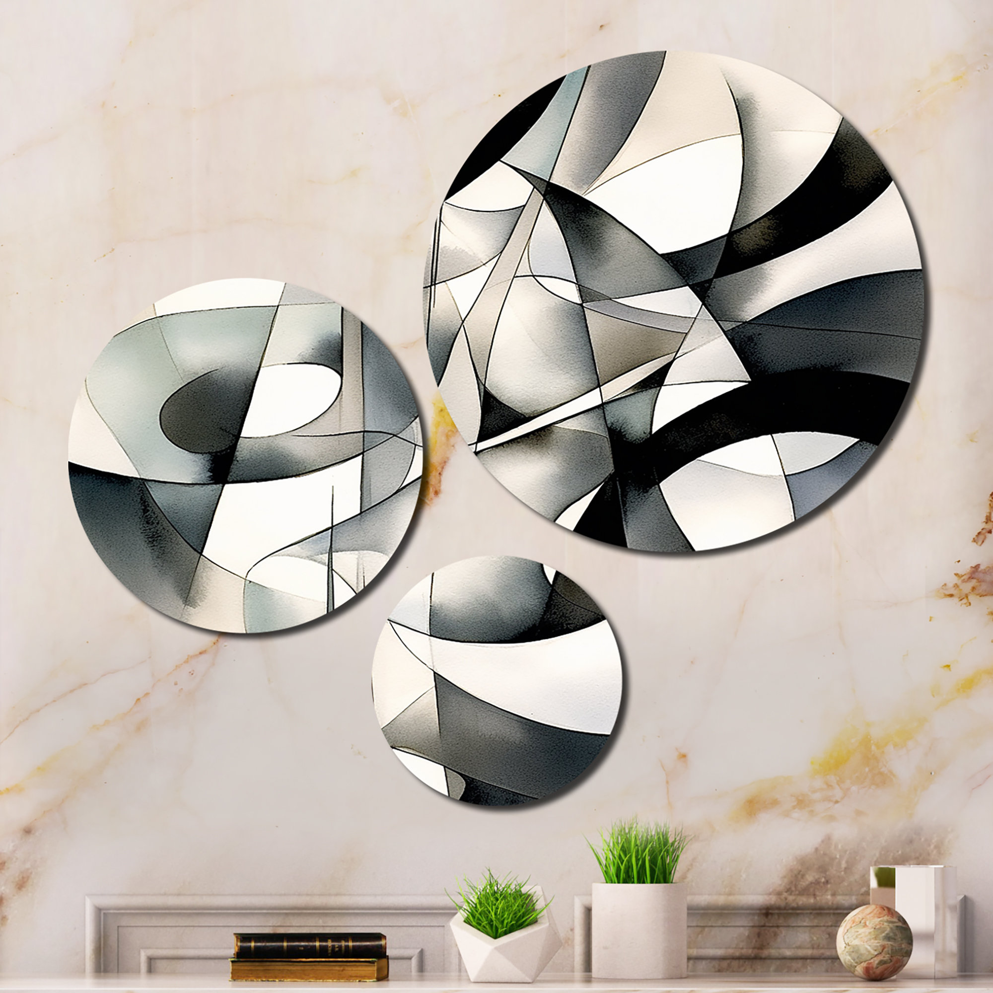 Ivy Bronx Abstract Wall Decor on Metal | Wayfair