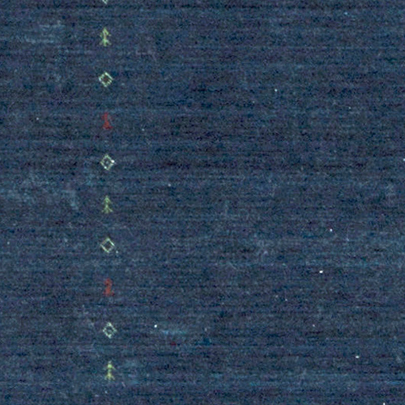 Hand Knotted Wool Area Rug in Navy