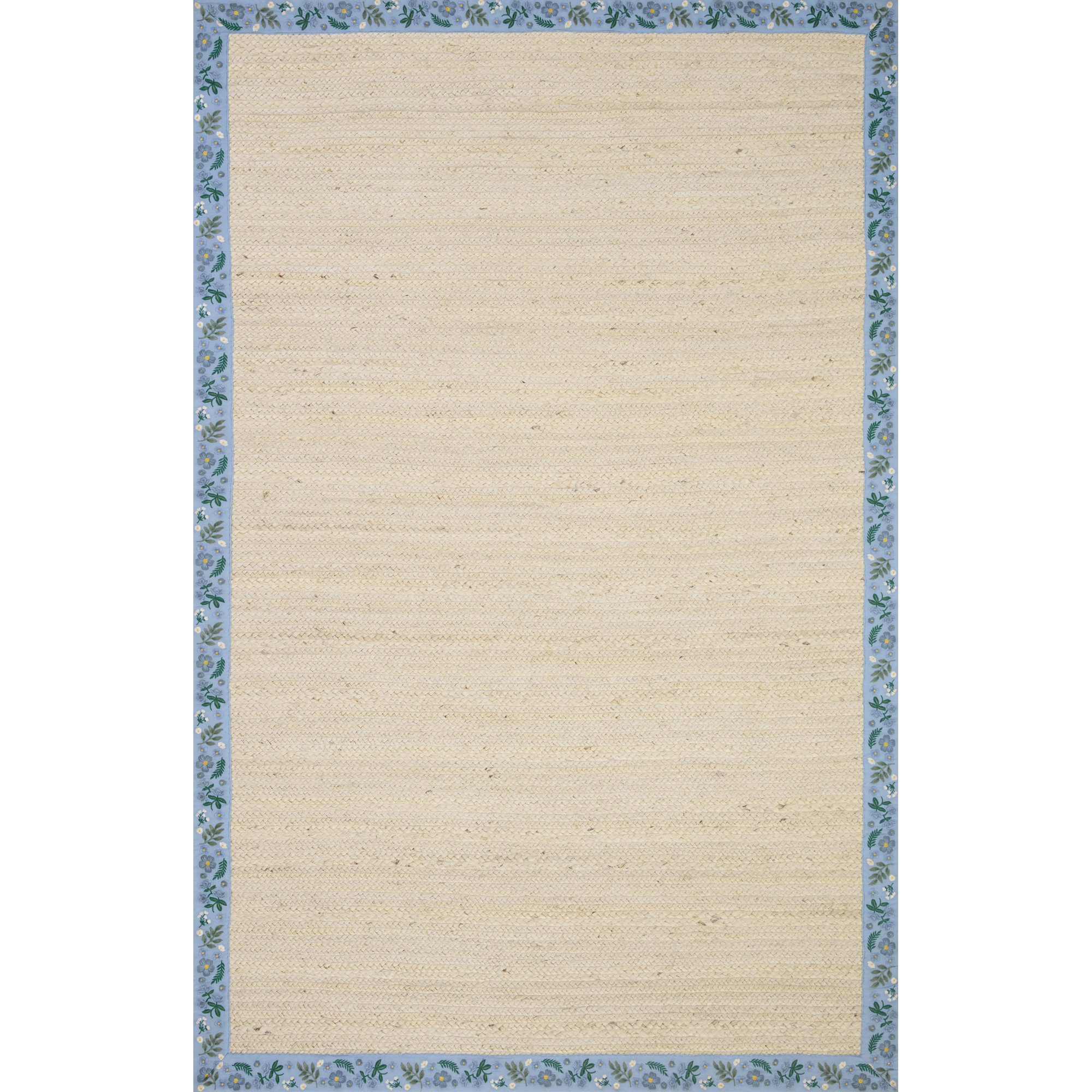  Costa COS-01 Beige/Periwinkle Rug, Rectangle 3'6" x 5'6"