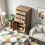 Armoire de rangement en bois rustique-129684361
