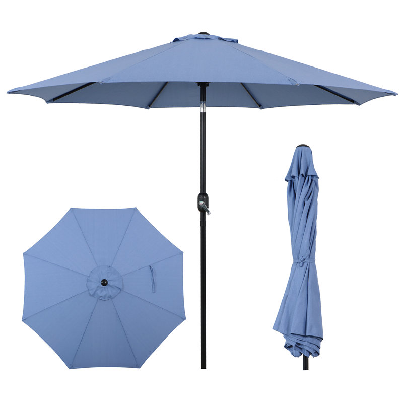 Parasol en porte-à-faux 9 pi, Oléfine bleue