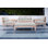 Huntington 7 Piece Teak Loveseat Seating Group with Sunbrella Cushions