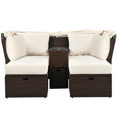 2-Seater Outdoor Patio Daybed by Red Barrel Studio