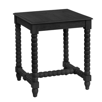 Cyanna Square Black Accent End Table