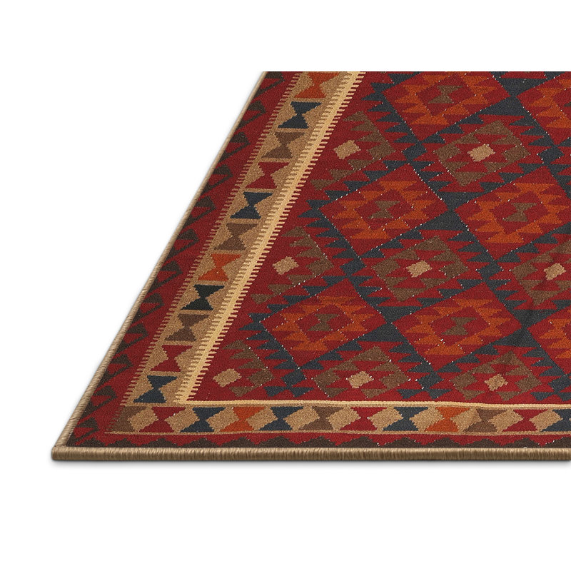 Tapis brun/beige/gris contemporaine, Rectangle 5 pi x 7 pi