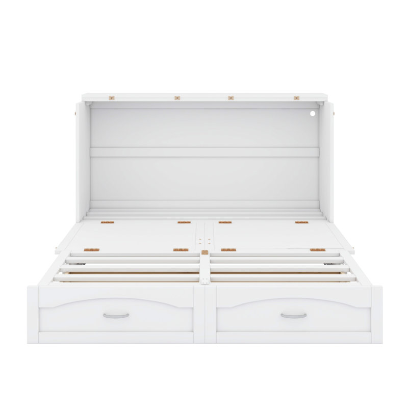 Lit escamotable Amy-Jane, Grand, Blanc