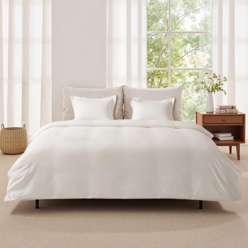 Ensemble de housse de couette pour grand lit 100% coton 3 pièces Ensemble de literie pour grand lit 90 x 90 po