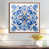 Toile avec cadre flottant brun