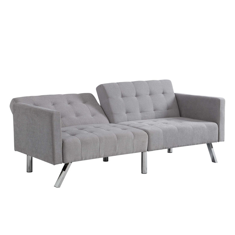 Canapé-lit Canapé-lit convertible gris clair pliable