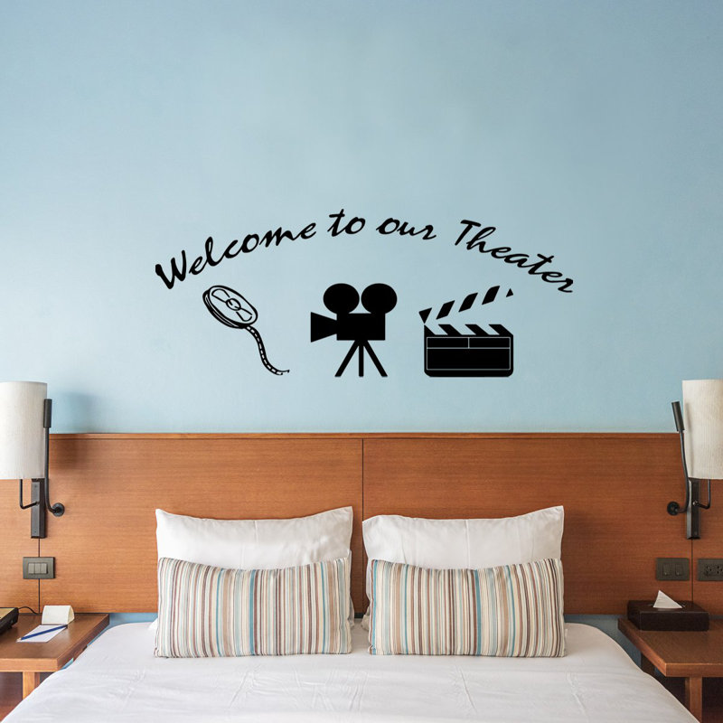 Décalcomanie murale welcome to the theater