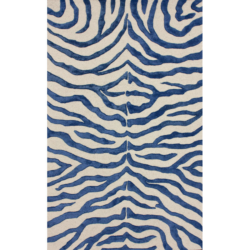 Tapis bleu Teri Regal, 5 pi x 8 pi