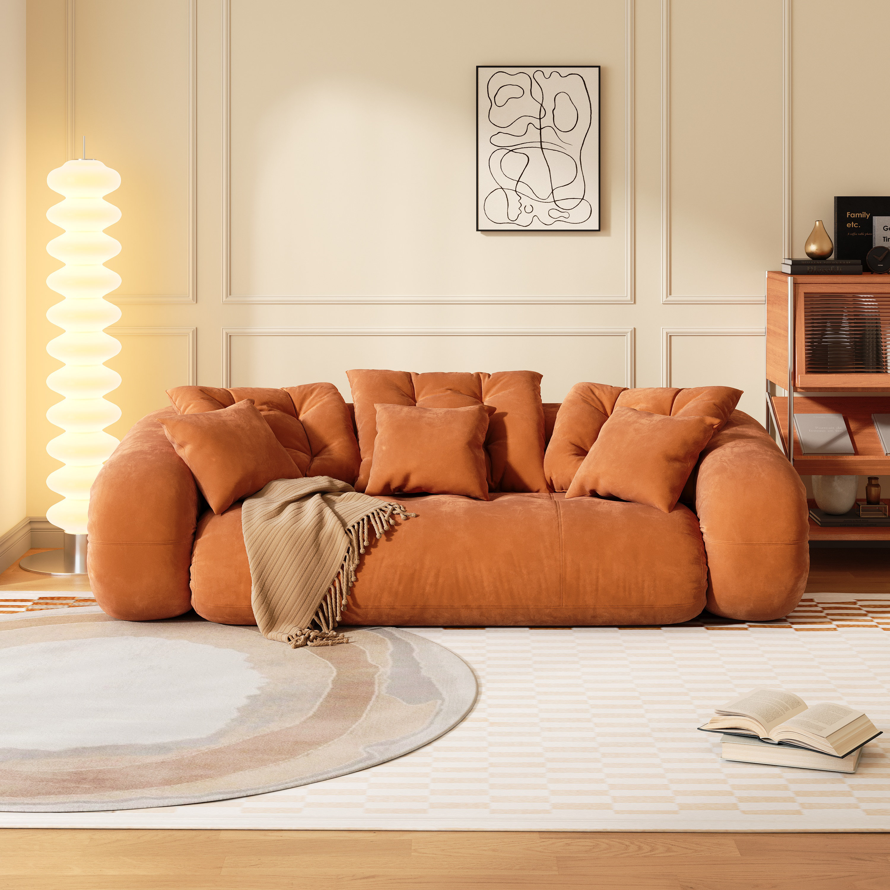 Anchondo Foldable Velvet Sleeper Upholstered Sofa Bed,Convertible Couch