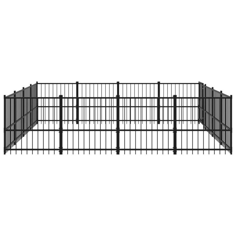 Trent 100cm H Metal Yard Kennel With Door