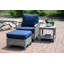 Bella Wicker Teak Outdoor Lounge Chair-1037614403-1037255468