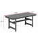 6-Person Outdoor Rectangular Patio Dining Table With Umbrella Hole, All-Weather Resistance