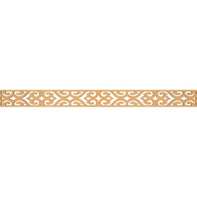 46 3/8"W x 4"H x 3/8"T Keene Fretwork Moulding, Raw MDF