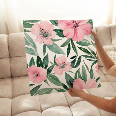 Impression florale sans cadre