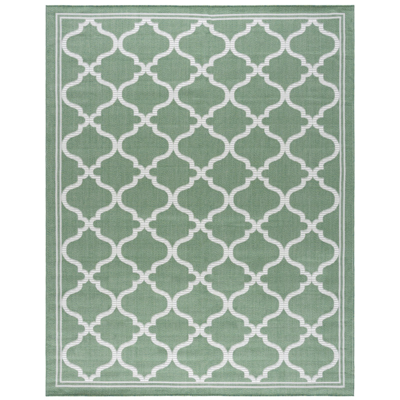 Jaxzen Performance Machine Washable Geometric Indoor/Outdoor Area Rug, Rectangle 8' x 10'