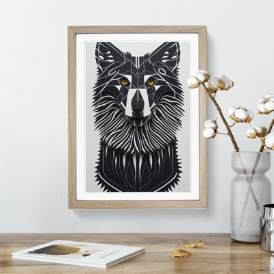 Wolf In Abstract No.5 - Print