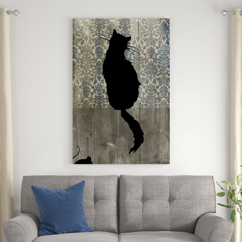 " Mouse Hunt I ", 48" H x 32" W x 1.25" D