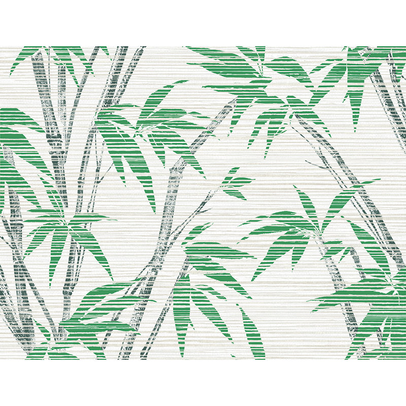 Papier peint corail et ivoire métallique tropicale Bay Isle Home ™ Designs, Corail / ivoire métallique