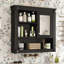 Armoire de salle de bain murale avec miroir, armoire à pharmacie murale avec 4 tablettes, armoire de rangement avec miroir pour porte de toilette-933052182