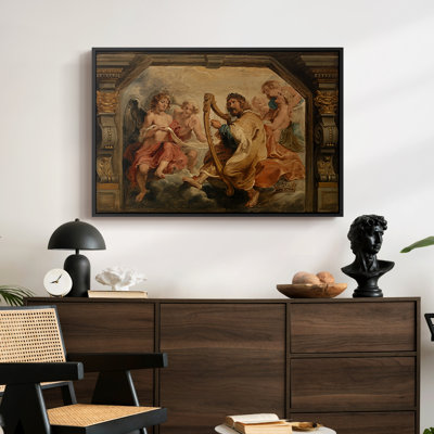 King David Playing the Harp, c. 1627-1628-Peter Paul Rubens-Framed Gallery Wrapped Canvas