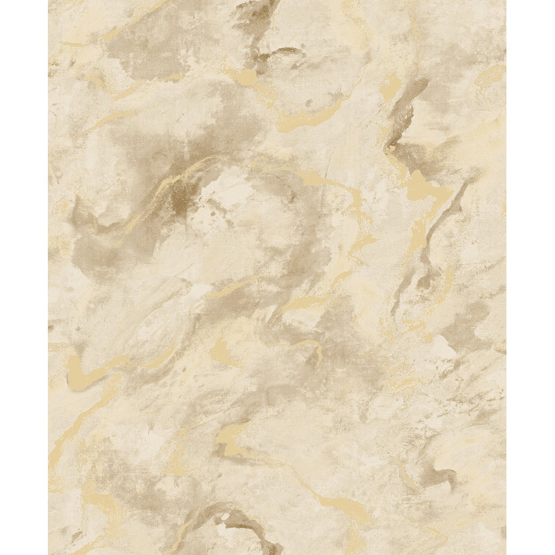 Metallic Wallpaper Roll, Yellow