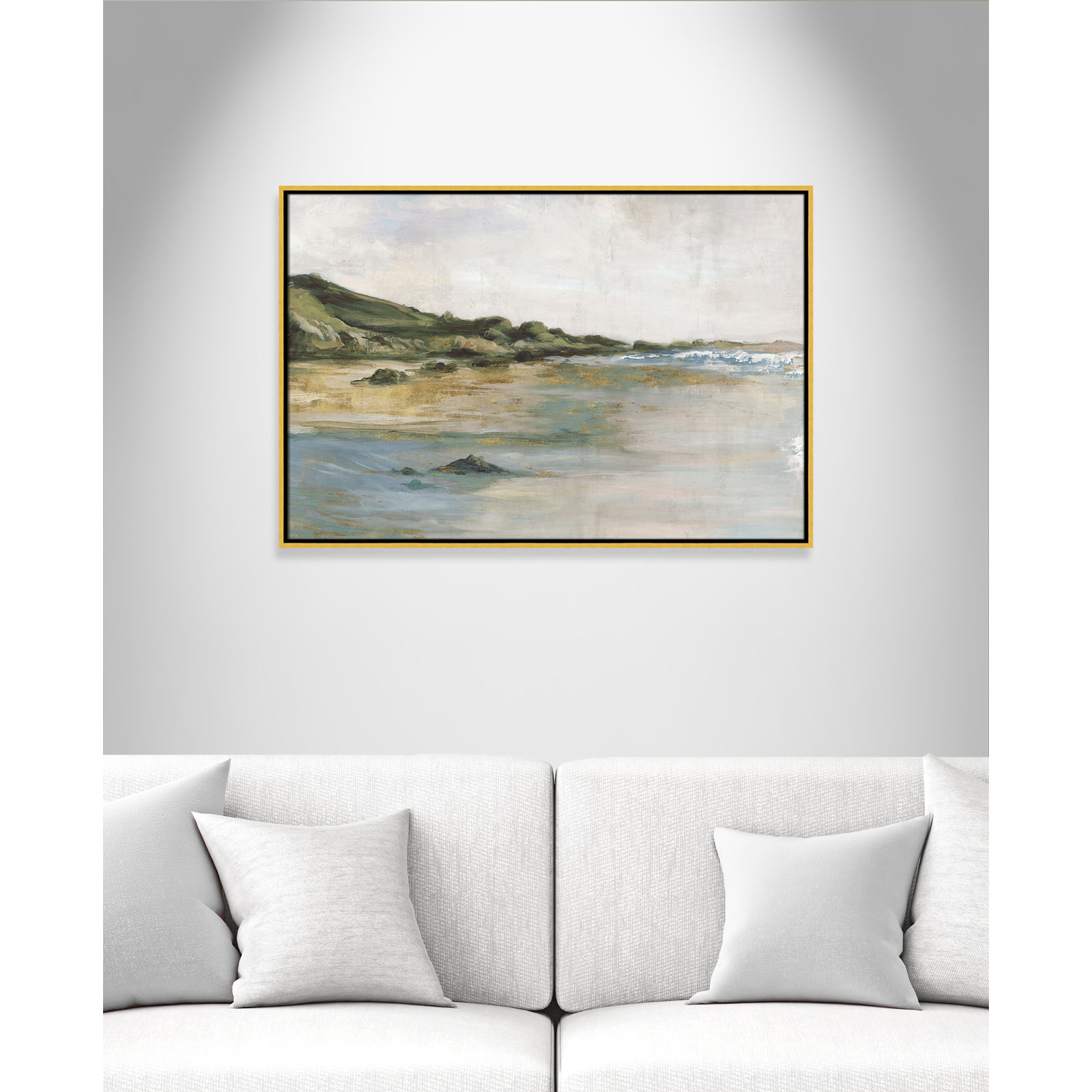Cordoba "Tide's Edge" Print, 25.5" H x 37.5" W, Gold