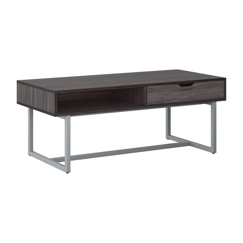 Table basse avec rangement Aubagne, gris