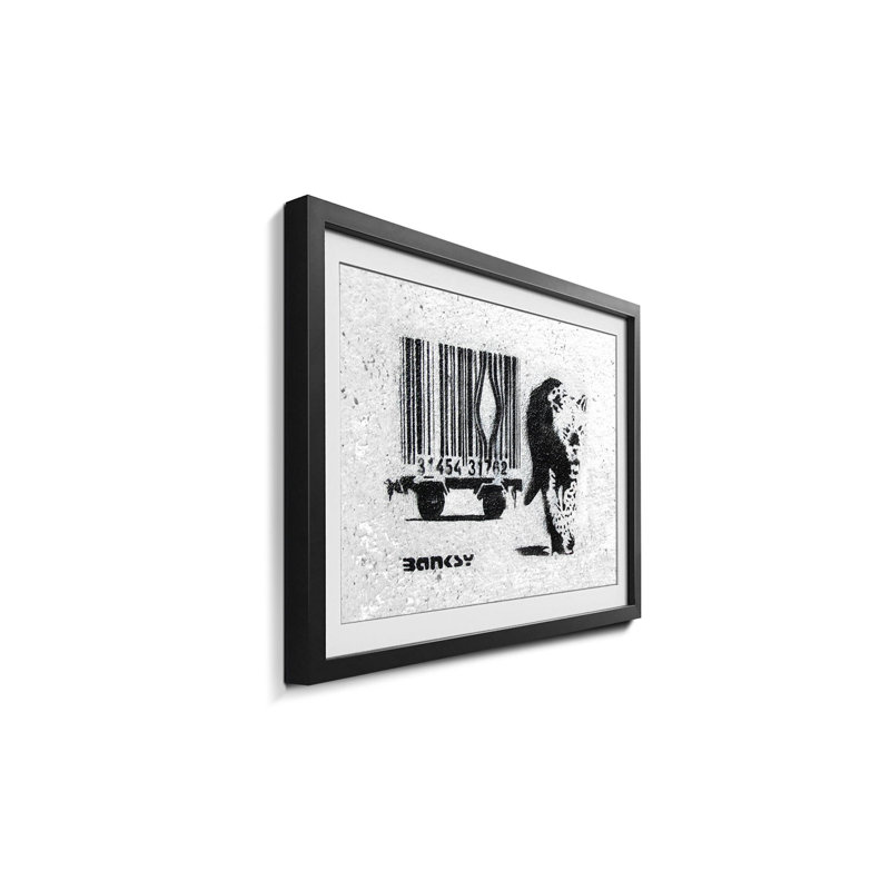 Streetart No.5 by Banksy - Single Picture Frame Print, 44cm H x 64cm W x 2.2cm D