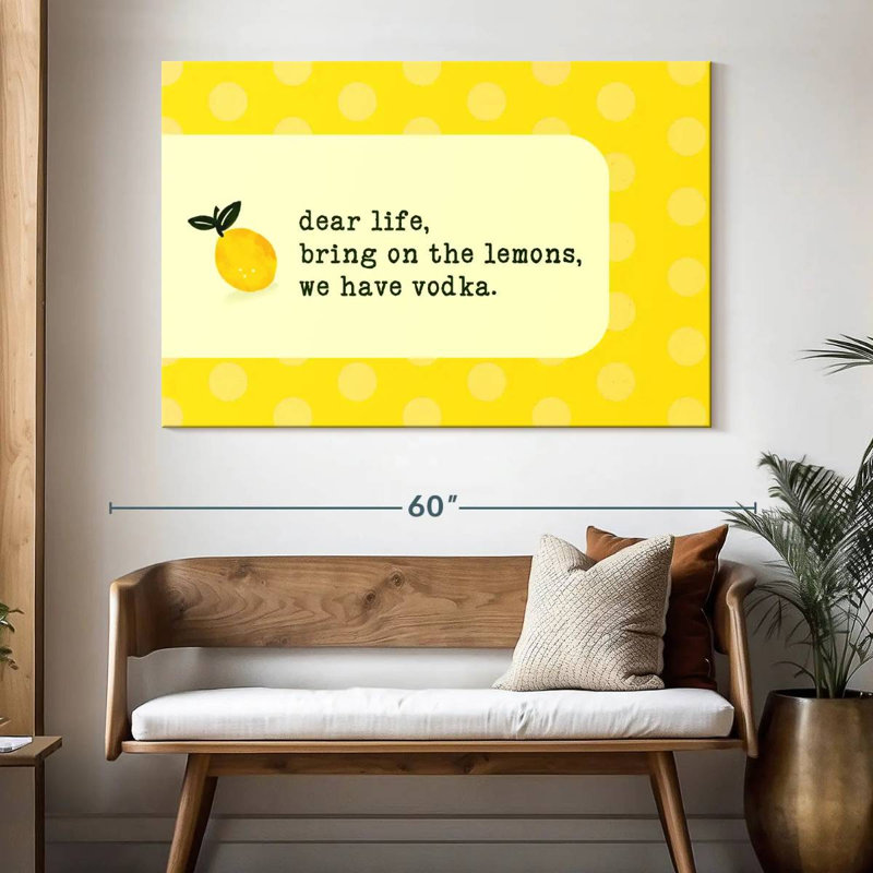 Vodka Lemon, 34" H x 51" W