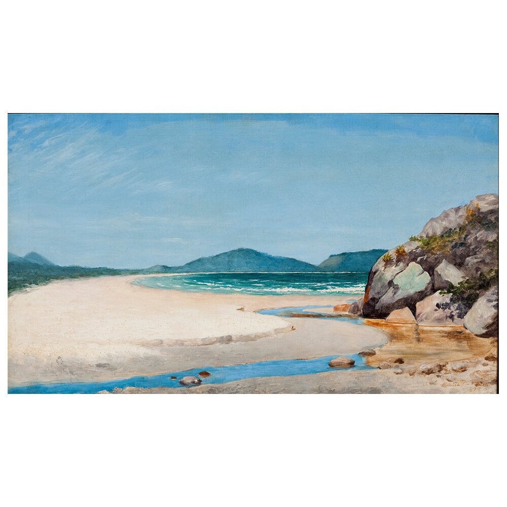 Leinwandbild Seascape, Guarujá von Almeida Júnior