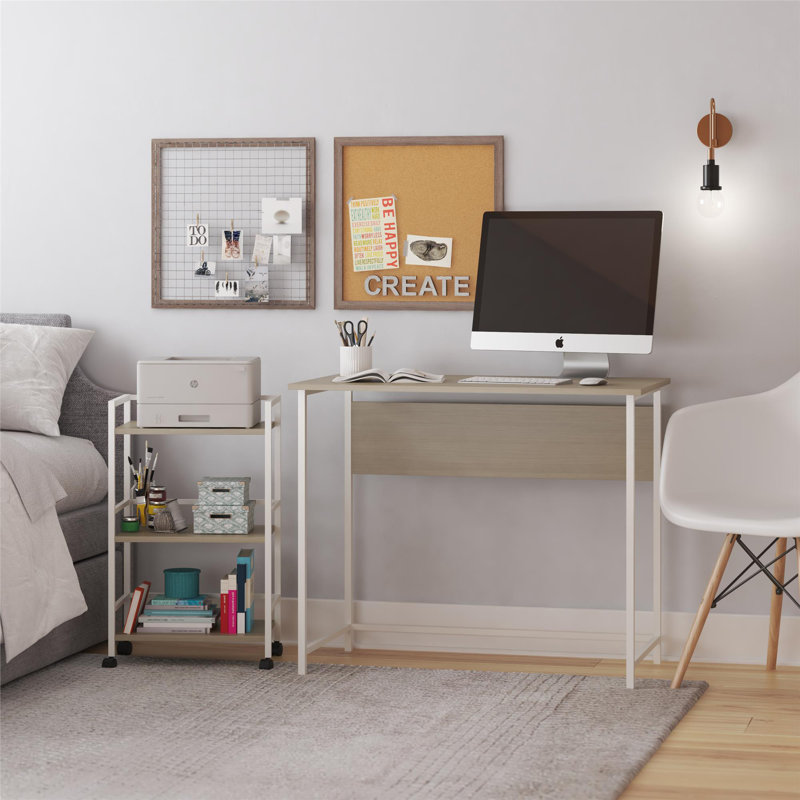 Bureau Didem, Chêne clair / blanc