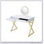 Bureau de coiffeuse Coleen avec miroir et plateau à bijoux, alliant élégance et fonctionnalité pour les chambres à coucher modernes
