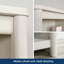 Vintage 5-Shelf Bookcase, White Finish
